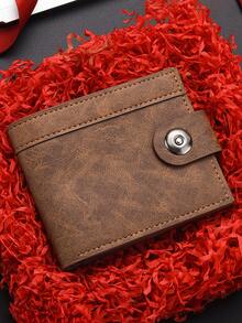 1pc Customized Men's Fashion Wallet - Personalized Tree Pattern Imitation Leather Compact Zipper Credit Card Clip And Zero Money Bag Retro Men's Multi Functional Folding ID Wallet For Men Wallet Mini Wallet Small Wallet Travel Essential Badge Holder Id Card Holder Id Holder - Multicolor - View 4