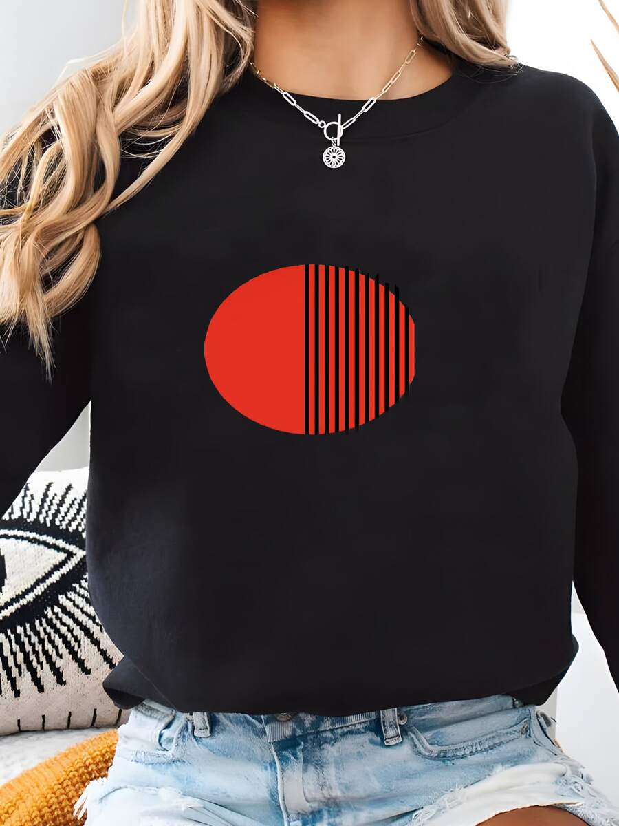 Women Sports Sweatshirts - Black - View 1