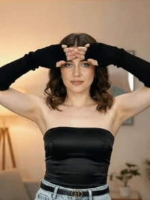 أغطية ذراع Y2K ، قفازات مفتوحة الأصابع مصنوعة من الأصواف مع فتحة للإبهام ، هاراجوكو - متعدد الألوان - مشاهدة 5