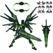 3D打印T13可动人偶，机甲可动人偶，13号机器人模型，Nova 13可动人偶，收藏家桌面摆件礼品 - 彩色 - 查看 3