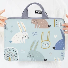 Cartoon Animal Pattern Laptop Sleeve Bag, Suitable For 11-13 Inch Laptops, IPads, Tablets, Casual & Business Handbag, A4 Document Bag For Women And Girls Laptop Case Laptop Cover Computer Bag Carrying Hand Bag Laptop Bag Water Resistant Travel Essentials - Multicolor - View 16