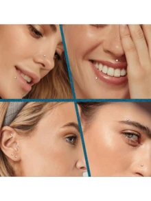 Piercing Tapered Ball Clamp Tool For Jewelry Replacement - 16G 18G 20G Flat Back Earring Piercing Needle Tool, Threadless Push Pin, Inner And Outer Piercing Aid Tool, Suitable For Ear/Nose/Navel/Horseshoe/Lip/Eyebrow/Tongue Piercing. - Silver - View 4