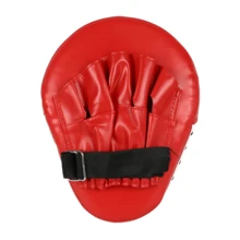 1pc-Boxing Mitts Pads - Adjustable Hand Target Training Pads For Boxing, Taekwondo, Kickboxing - Durable Shock Absorbing Punching Gloves & Shield - Đỏ - Xem 10