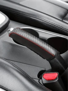 Carbon Fiber Texture Car Gear Shift Cover Anti-Slip Universal Fit Multiple Colors Auto Interior Accessories - A - View 9
