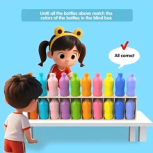 Bộ trò chơi ghép hình chai lọ 21 món vui nhộn, đồ chơi rèn luyện trí nhớ và tư duy logic cho trẻ em, trò chơi giáo dục trên bàn cờ, món quà hoàn hảo. - Nhiều màu - Xem 5