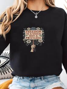 Women Sports Sweatshirts - 黑色 - 查看 2