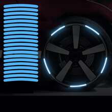 20pcs Car Wheel Reflective Stickers, Motorcycle & Bicycle Wheel Reflective Stickers - A - View 3