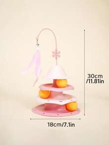 3-Bell Rattle Balls Cat Toy, Funny Cat Ball, Interactive Scratching Toy, Pet Toy - Multicolor - View 7