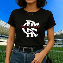 Flamengo Red And Black Fan T-Shirt - New Release - màu đen - Xem 1