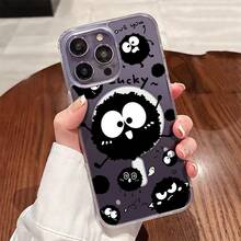 Funda para teléfono con estampado militar de emojis de pompones negros, una sola pieza, material de TPU + PC transparente, compatible con carga inalámbrica magnética, a prueba de golpes, resistente a rayones, compatible con iPhone 17 Pro Max/17/17 Pro/17/11/12/12 Pro/12 Plus/13/13 Pro/13 Plus/13 Pro Max/14/14 Plus/14 Pro/14 Pro Max/15/15 Plus/15 Pro/15 Pro Max/16/16 Plus/16 Pro/16 Pro Max/16e, S25 Ultra/S24 Plus/S23+/S22/A35/A55/A15/A16/A36/A56/A26/A54/S25 Edge - transparente - Ver 4