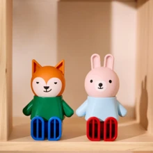 IKEA HUSET Bedroom & Bathroom Dollhouse Set Includes Rabbit And Fox Dolls + Complete Furniture Set. CE Certified, Made Of Polyester Fiber And ABS Plastic. A Children's Role-Playing And Educational Toy. - Multicolor - View 5