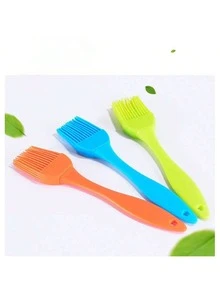 1/5支装硅胶涂油刷，厨房煎饼刷，酱汁刷，适用于烹饪、烘焙、蛋糕和甜点 - 彩色 - 查看 4