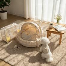 Cama para animais de estimação em várias peças, adequada para cães, gatos e pequenos animais. Aconchegante, fofa e confortável. - Multicolorido - Ver 8
