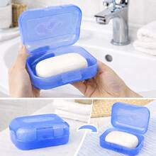 Una caja de jabón portátil e impermeable, jabonera con tapa sellada para el almacenamiento de jabón en el baño y es adecuada para usar en el baño, hoteles, gimnasios, viajes - Multicolor - Ver 5