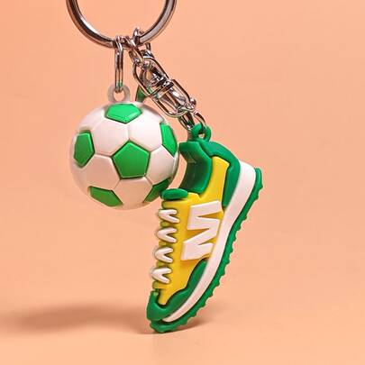2026 Fußball-Weltmeisterschaft Schlüsselanhänger, Mini Fußballschuh 3D Modell Schlüsselanhänger, kreative Acryl Auto Schlüsselanhänger, Paar Taschenzubehör, Geschenkdekoration