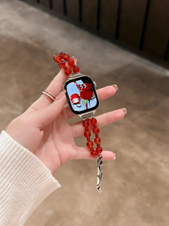 Agate Watch Band, Fits 38/40/41/42/44/45/46/49mm Watch Dial, Compatible With Ultra/SE11/10/9/8/7/6/5/4/3/2/1 Models