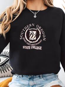 Sudadera Del Estado Del Sur De La Universidad Vtg Suéter Rosa "padre Más Valioso" Sudadera - Negro - Ver 2