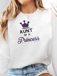 Women Plus Size Sports Sweatshirts - White - View 1