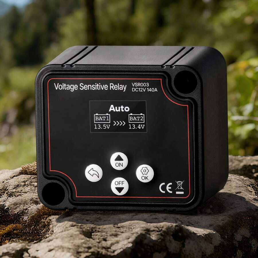 Relays - ข้อมูลอ้างอิง: Blei-Säure- und Lithiumbatterie 12 V 140 A พร้อม LCD-Anzeige - ดู 1