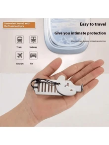 2/5件装简易安装便携式安全门锁 - 抛光金属，触摸控制，是居家和旅行安全的理想之选