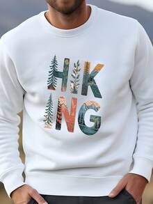 Mens Camiseta De Senderismo: Aventura De La Naturaleza Al Aire Libre - Mezcla Gildan 50/50 Sudadera - Blanco - Ver 1