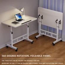 1 pieza Escritorio portátil para laptop, mesa de noche simple para estudiantes en el hogar, escritorio plegable y ajustable para escribir para apartamentos de alquiler - Multicolor - Ver 1