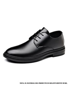 Zapatos de cuero para hombres zapatos de cuero para hombres, zapatos de cuero de estilo elegante y casual, adecuados para negocios, trabajo, fiestas y actividades. - Negro - Ver 8