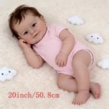 Reborn Baby Dolls Girl 20 Inch Cute Realistic Baby Doll, Lifelike Vinyl Body Reborn Baby Doll Real Life Bebe Silicona  For Gifts For Kids 3+ - Multicolor - View 4