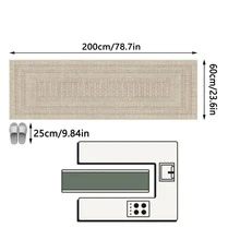 1pc Vintage Moroccan- Floral Striped Area Rug/Carpet/Doormat/Runner, Soft Washable Rug For Bathroom, Kitchen, Entryway, Hallway, Bedroom, Living Room, All Season Home Decor - Multicolor - View 12