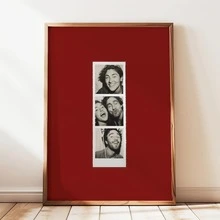 Custom Photo Booth Template, Red Photo Strip Mat 2x3, Personalized Photo Print, Custom Matting, Editable Canva Template, Digital Download - Multicolor - View 9