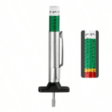 1. 25 mm universell precisionsdäckmönsterdjupmätare - Tillverkad av ABS-material, ett bekvämt och lättanvänt verktyg för att utvärdera skicket på bildäck, modellbilsdäck och cykeldäck.