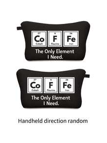 Bolsa de cosméticos con impresión de la tabla periódica, bolsa de almacenamiento multifuncional con elementos químicos divertidos, organizador de viaje, bolsa digital, bolsa de papelería, elegante y portátil, gran capacidad, el mejor regalo para entusiastas de la química, maestros, estudiantes, familia, amigos y compañeros de clase. Regalos y recuerdos perfectos para vacaciones, cumpleaños, fiestas, regalos de dama de honor, San Valentín y Ramadán, bolsa esencial de viaje - Multicolor - Ver 9