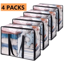 Foldable Storage Bags - Clear - View 1