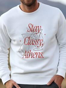 Mens Adulto Atenas Camiseta | Unisex Corto Sve Camisa I Atenas, Georgia Regalo Para Ella I Juego Día Camisa I Tailgating Camisa I Día Beber Sudadera - Blanco - Ver 2