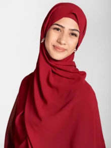 2pcs/Set Hijab Caps & Light Chiffon Scarf, Daily Wear For Women Abaya Accessories Veiled Clothes