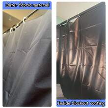 Abulun (Bed Curtain Only, Without Frame) Black And Pink Color Scheme Bed Canopy Curtains – Elegant Bedroom Decor For Adults And Girls – Highly Effective Blackout And Windproof Design. - 黑色 - 查看 6