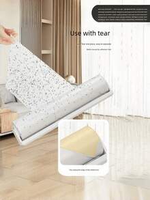 可伸缩粘毛滚筒，无需弯腰即可清洁大面积区域，适用于窗帘、地板和衣物；可重复使用；是家庭、汽车和窗帘清洁的理想选择。 - 彩色 - 查看 8