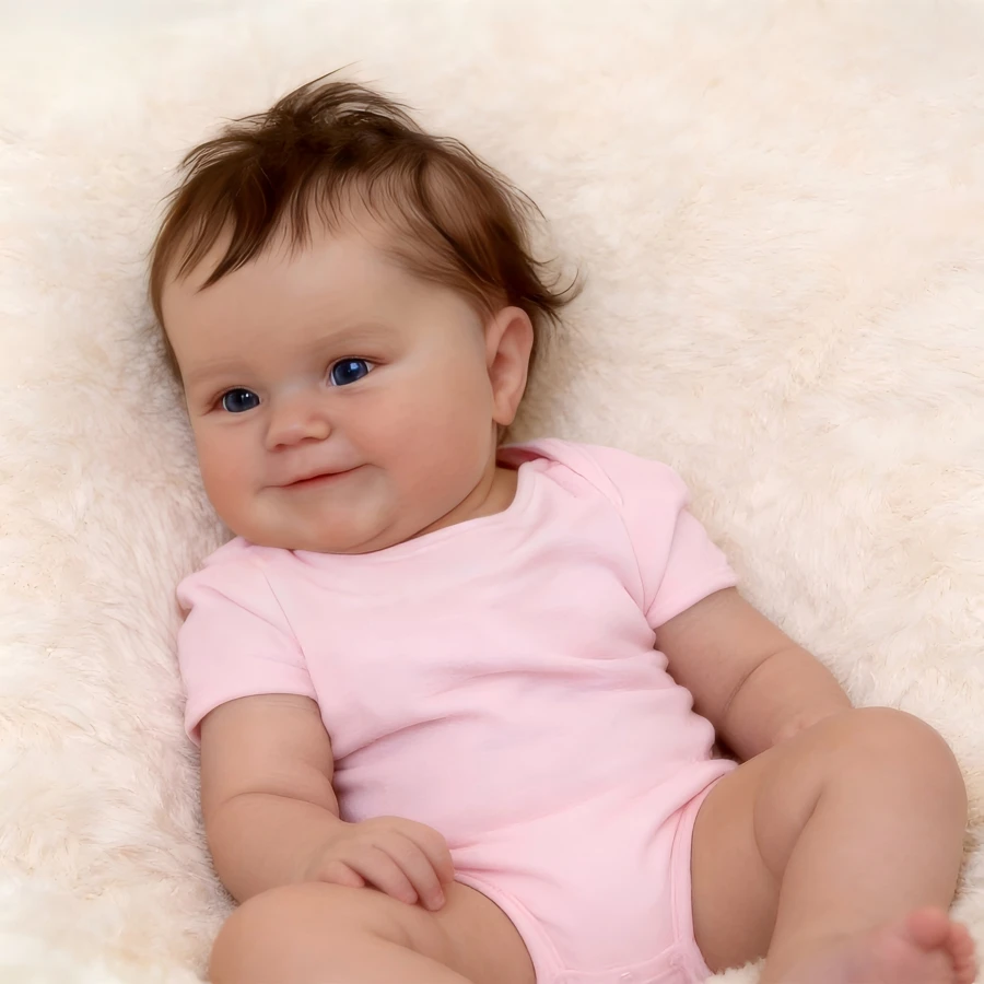 Reborn Baby Dolls Girl 20 Inch Cute Realistic Baby Doll, Lifelike Vinyl Body Reborn Baby Doll Real Life Bebe Silicona  For Gifts For Kids 3+ - Multicolor - View 1