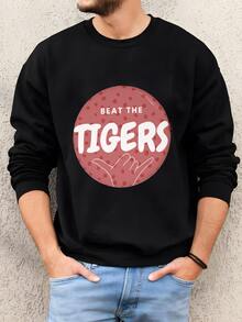Hombres Botón Gamecocks Usc, Botón De Fútbol Gamecock, Shane Beamer, Bola Beamer, Vencer A Los Tigres, Botones De Día De Juego Usc, Vencer Clemson Sudadera - Negro - Ver 1