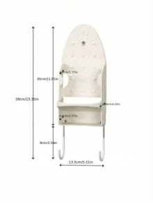 1 Iron Rack And Iron Hook Ironing Board Storage Rack, Universal Household Size, Iron Rack Ironing Board Hook Electric Iron Rack Storage, Household Ironing Hanger Rack Iron Rack Universal Size, Room Storage, Household Wall Rack, Wall Mounted Iron Rack - White - View 7