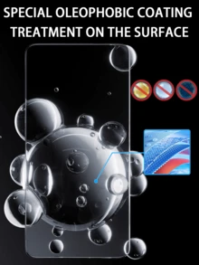 适用于华为和荣耀手机的4片装全覆盖隐私钢化玻璃屏幕保护膜，防刮防窥，易于安装，无气泡，易于清洁，耐用钢化玻璃 - 黑色 - 查看 6