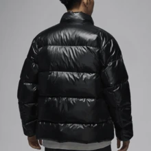 Nike Jordan Flight Loose-Fitting Warm Zippered Down Jacket For Men, Black