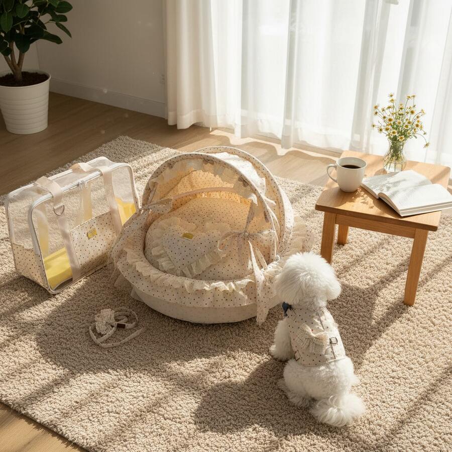 Cama para animais de estimação em várias peças, adequada para cães, gatos e pequenos animais. Aconchegante, fofa e confortável.