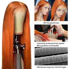 Long Straight S350 13 *4 Lace Front Wigs Pre Plucked Natural Hairline For Women Heat Resistant Hair Cosplay Daily Wear Blended Human Hair Wig 26 Inch - S350 - View 6
