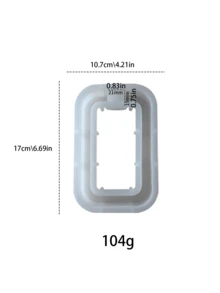 1pc Unique Arch, Rectangle, Round Silicone Mold DIY Hydroponics Plaster Hollow Vase Mold, Asymmetric Plant Vase Making, Home Decor DIY, Creative Gardening Project - White - View 12