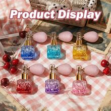 1pc Refillable Glitter Powder Spray Bottle With Airpump (DIY Refill Bottle), Pressing Spray Perfume Bottle, Portable Travel Pearlescent Makeup Mist - Multicolor - View 4