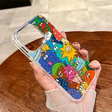 Funda para teléfono con estampado de animales, colorida y adorable, de una sola pieza, hecha de material TPU+PC transparente, compatible con carga inalámbrica magnética, a prueba de golpes, resistente a arañazos, compatible con iPhone 17 Pro Max/17/17 Pro/17/11/12/12 Pro/12 Plus/13/13 Pro/13 Plus/13 Pro Max/14/14 Plus/14 Pro/14 Pro Max/15/15 Plus/15 Pro/15 Pro Max/16/16 Plus/16 Pro/16 Pro Max/16e, S25 Ultra/S24 Plus/S23+/S22/A35/A55/A15/A16/A36/A56/A26/A54/S25 Edge - transparente - Ver 5