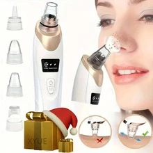 Electric Blackhead Remover, USB Rechargeable, 5 Suction Heads, 3 Adjustable Gears, Electric Acne Removal Tool, Unisex, Suitable As A Gift For Women