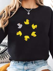 Women Sports Sweatshirts - Black - View 1