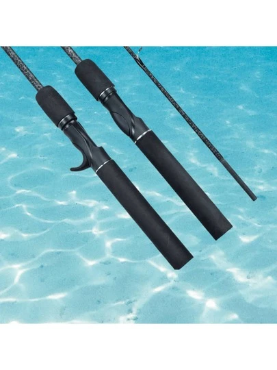 1.68M Lightweight Fishing Rod - Carbon Fiber & Fiberglass Composite Material, Durable & Lightweight Ceramic Guide System, Ergonomic Handle, Suitable For Saltwater, Lake, River, Pond Fishing, Great For Beginners